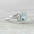 thumbnail image 2 of Dreamofdazzles Jewels 2.00 Ctw Emerald Cut Aquamarine Diamond Wedding Anniversary Engagement Band Ring 14K White Gold Plated 925 Sterling Silver 925 Sterling Silver -10, 2 of 5