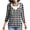 Black, variant on Cardigan for Women Long Sleeve Women's Daily Printed Raglan Sleeve Long Sleeve Sweater Fashion Casual Hooded Pocket Zipper Top Hot Pink S