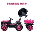 thumbnail image 3 of NEILA 12V Battery-Powered Ride-On Tractor for Kids – Dual Motor Electric Vehicle with Remote Control, 3-Speed Settings, LED Lights & USB Audio – Perfect Gift for Young Farmers,Pink, 3 of 7