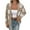 Khaki, variant on Women's Floral Cardigan Sweater Long Sleeve Button Down Open Front Knit Outwear Brown S