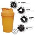 thumbnail image 3 of [Paquete de 4] Botella mezcladora de 20 oz con bola batidora de alambre, incluye vaso mezclador para mezclas de proteínas Ormromra CPB-US-YYM695-4, 3 of 5