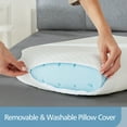 thumbnail image 6 of Memory Foam Pillow Adjustable Contour Pillow for Neck Pain Standard Size White, 6 of 8