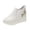 White, variant on ZTTD Outdoor Leisure Women's Wedges Casual Sneakers Heel Slipon Breathable Fashion Shoes Women's Casual Shoes