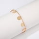 thumbnail image 5 of Fiudx Tobillera Étnica, Aleación Colegiada de Moda, Pulsera con Dije Redondo de Lentejuelas, Accesorio de Estilo Veraniego, Estuche de Joyería para Mujer, Talla Ajustable, Diseño Artesanal., 5 of 7
