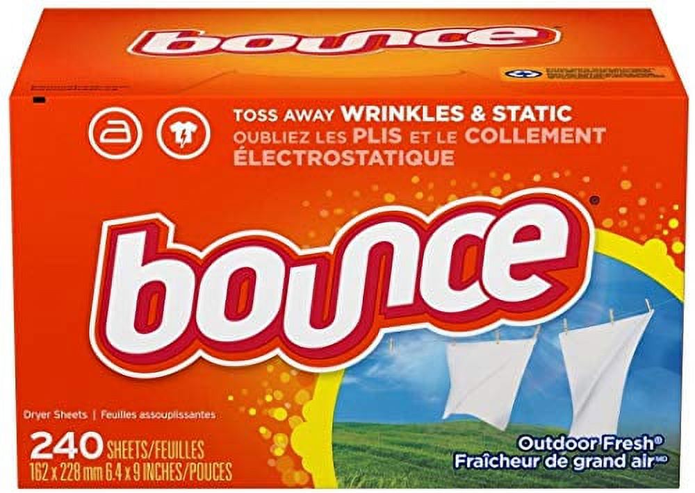 Bounce Fresh Linen Scented Fabric Softener Dryer Sheets, 240 Count photo 1