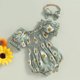 thumbnail image 1 of Disfraz Premium Mamelucos florales para niñas con estampado de margaritas, mameluco de manga corta, ropa de verano a la moda Ygjytge Verde T 3/6M para Niña, 1 of 7
