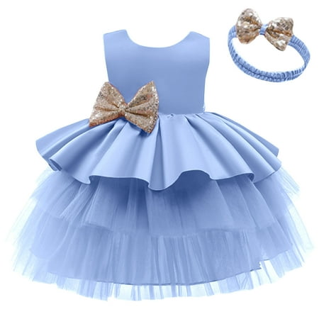 

JAHH Children s Outdoor Dresses 2024 New Children Sleeveless Lace Wedding Skirt Princess Dress Attended Party Event Elegant and Sweet(5-6Years BU3)