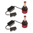 thumbnail image 1 of 2 Piezas LED Niebla Lámpara De Trabajo Yotijar Indicador De Lámpara Rojo 9007 Coche Fog DRL HeadLight, 1 of 9