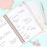 Blue Sky Day Designer 2026-2027 Weekly and Monthly Academic Year Planner Calendar, July 2026 - June 2027, 5 x 8, Flexible Cover, Wirebound, Storage Pocket, Includes Stickers, Smitten