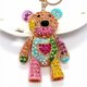 thumbnail image 3 of Llavero de metal con forma de oso marrón de color europeo y americano, regalo pequeño y exquisito creativo, accesorios para automóviles, 3 of 6