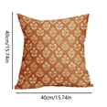 thumbnail image 2 of Floral Block Print Pillow Covers 16X16 Inch ， Vintage Flower Pattern Decorative Throw Pillowcases Outdoor Farmhouse Cushion Covers Fall Rustic Sofa Couch Bed Decor Essential For Every Household, 2 of 3