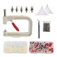thumbnail image 2 of AMLESO Machine à Perler à Main Outil de Sertissage Perles Rivet Fixation Machine Manuelle Perlage Blanc Beige Multi, 2 of 8
