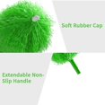 thumbnail image 2 of vert-plumeau Tlescopique Avec 1 Ttes De Plumeau, Plumeau Lavable En Microfibra, Plumeau Poussire Avec 135cm Poigne Extensible, Pour Liminer La To, 2 of 5