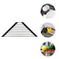 thumbnail image 6 of Guiyong Sink Corner Drying Rack Triangular Sponge Holder Sink Rolling-up Drying Rack, 6 of 6