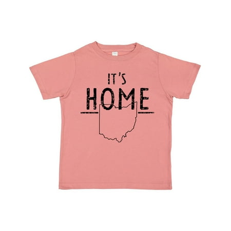 

Inktastic It s Home- State of Ohio outline Distressed Text Gift Toddler Boy or Toddler Girl T-Shirt