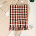 thumbnail image 4 of Yuanlong Winter Scarves Plus MidLength Tassel Plaid Print Long Wraps Shawls Outdoor Neckwear Comfort Warmth Blanket Scarf, 4 of 4
