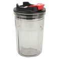 thumbnail image 3 of Botella de agua reutilizable, sin BPA, a prueba de fugas, para camping, senderismo, viajes, oficina, 450 ml, color negro, 3 of 14