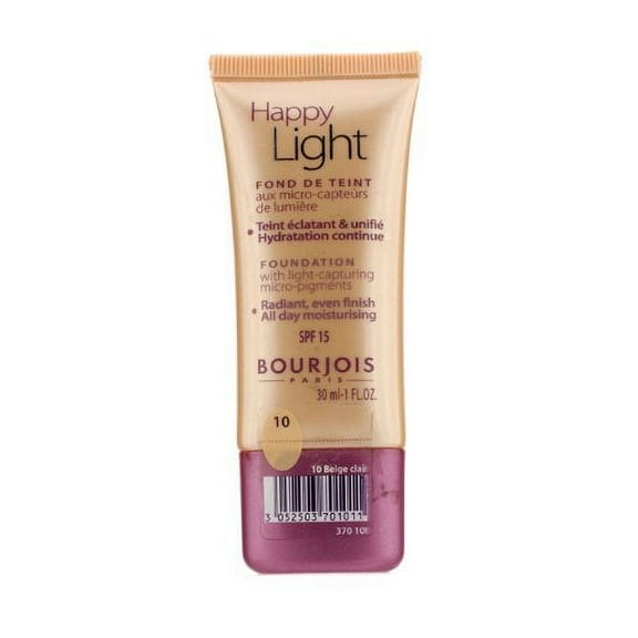 Bourjois Happy Light Foundation Light Capturing Moisturizing 10 Beige Clair
