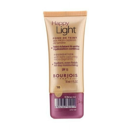 Bourjois Happy Light Foundation Light Capturing Moisturizing 10 Beige Clair