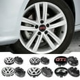 thumbnail image 2 of 56MM/65MM/66MM Car Wheel Hub Center Caps Rims Covers Auto Accessories for VW R Line R32 Passat Polo Jetta MK4 TSI 6N0 601171-VW-56MM, 2 of 6