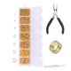 thumbnail image 5 of Juego de 1170 aros abiertos de metal para manualidades, en tamaños de 3 a 10 mm, ideal para crear accesorios únicos. Incluye herramientas esenciales: alicates, pinzas y dedal. ¡Perfecto para, 5 of 6
