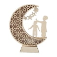 thumbnail image 3 of Estatua de madera con luz de luna para Ramadán, señal de Eid Mubarak, decoración de mesa Estilo A, 3 of 9