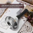 thumbnail image 3 of 24 Pieces Hand Bells Silver Steel Service Handbells Black Wooden Handle Diatonic Metal Bells Musica -Sy, 3 of 5