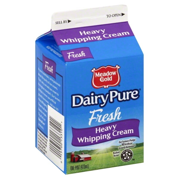 Meadow Gold Whipping Cream 1 Pint Walmart Com Walmart Com