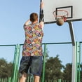 thumbnail image 5 of Honeii Beach Life print basktball shirt for men and women, Unisex basketball jersey for Theme party-Large, 5 of 6