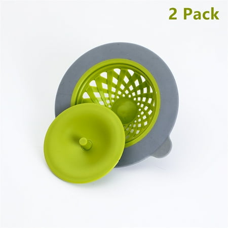 

Kitchen Sink Strainer and Stopper Set Dishwasher Safe 2 Pack Green