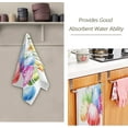 thumbnail image 3 of Dreamtimes Watercolor Easter Eggs Hand Towels 2 PCS, Spring Flowers Kitchen Towel Ultra Soft and Highly Absorbent,Decorative Fingertip Face Towel for Bathroom Hotel, 28.3"x14.4", 3 of 6