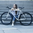 thumbnail image 4 of AVASTA 700C 58 In Single Speed Fixed Gear Urban Commuter Fixie Bike, White, 4 of 7