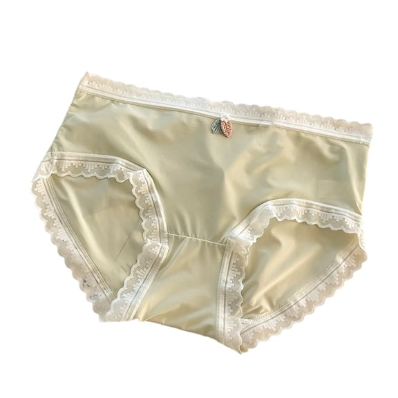 JUSLIO Womens Panties Cotton Briefs Soft Comfortable Breathable Underwear Green L