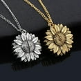 thumbnail image 2 of You Are My Sunshine Sunflower Necklace Women Men, 2 of 11