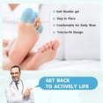 thumbnail image 4 of Promifun Toe Cap Bunion Protector Cover Toe Protector Hammer Toes Cushions Ingrown Toenails Corns Blisters Relief 8 Pcs,Size L, 4 of 6
