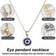 thumbnail image 3 of Colgante con dije de protección contra el mal de ojo, collar de cadena para hombres y mujeres, joyería contra el mal de ojo en plata de ley 925, 3 of 5