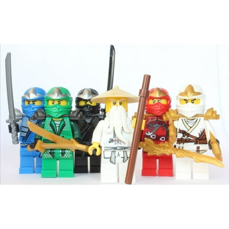 lego ninjago sensei wu 5 zx ninjas lloyd kai cole jay