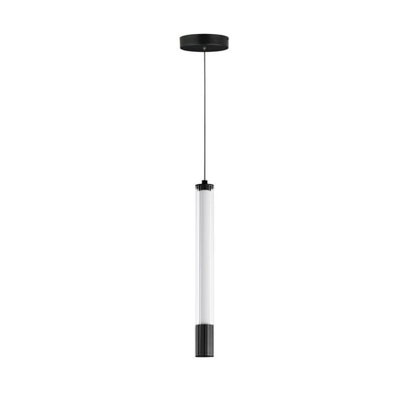E11062-144BK-ET2 Lighting-Cortex - 10W 1 LED Pendant-15 Inches Tall and 1.5 Inches Wide-Black Finish