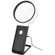 thumbnail image 1 of Lupa de lectura mejorada con LED UV, zoom de 3,5x y 25x, lentes de 20 mm y 80 mm, altura ajustable hasta 130 mm, 1 of 5
