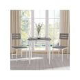 thumbnail image 2 of 2-person home dining mesa set 3-piece set con spiral mesa legs para small kitchens y apartments, 2 of 6