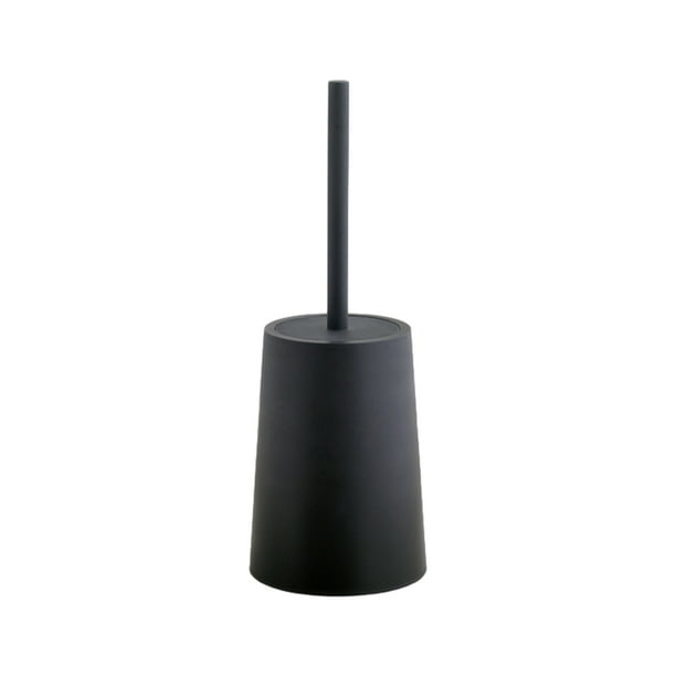 Advancent Juego De Escobillas De Inodoro Moderno Con Base Accesorios Funcionales Fáciles De Limpiar Y Duraderos PP Fabricado Con Pp Negro Type2 NO2