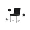 thumbnail image 2 of Meridian Furniture Giselle Black Velvet Dining Chair (Set of 2), 2 of 5