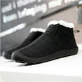 thumbnail image 6 of Earlde Men's Women's Winter Warm Slippers with Fuzzy Plush Lining Slip on House Shoes with Indoor Outdoor Anti-Skid Rubber Sole, 6 of 7