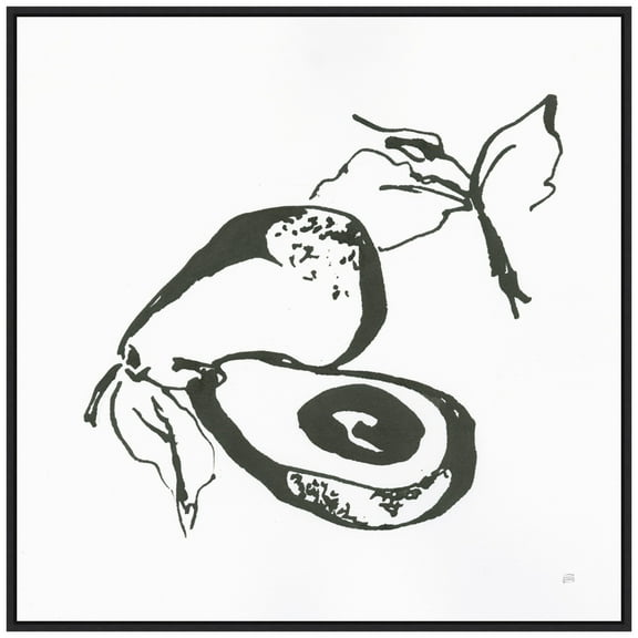 Amanti Art Avocado I BW Framed Canvas Wall Art Print