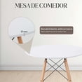 thumbnail image 4 of Mesa De Comedor Redonda Estilo Eames Minimalista Moderna blanco 6.49 pulg Pido Todo E-MDCR4M-WH, 4 of 5
