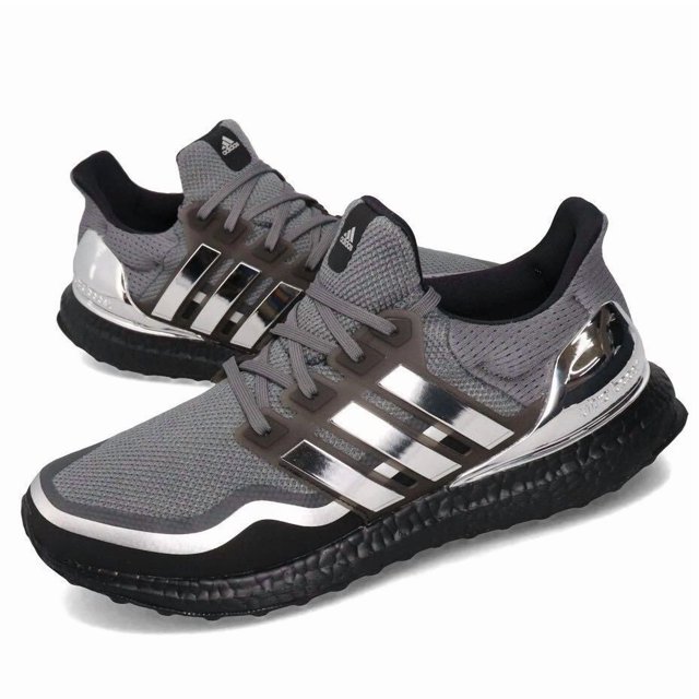 Adi-das Ultraboost 1.0 Metallic Silver Medal DNA Black Grey EG8103 Men's 18 Shoes