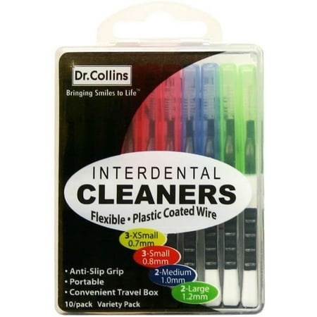 Dr Collins Interdental Cleaners, Variety Pack, 10 Ct