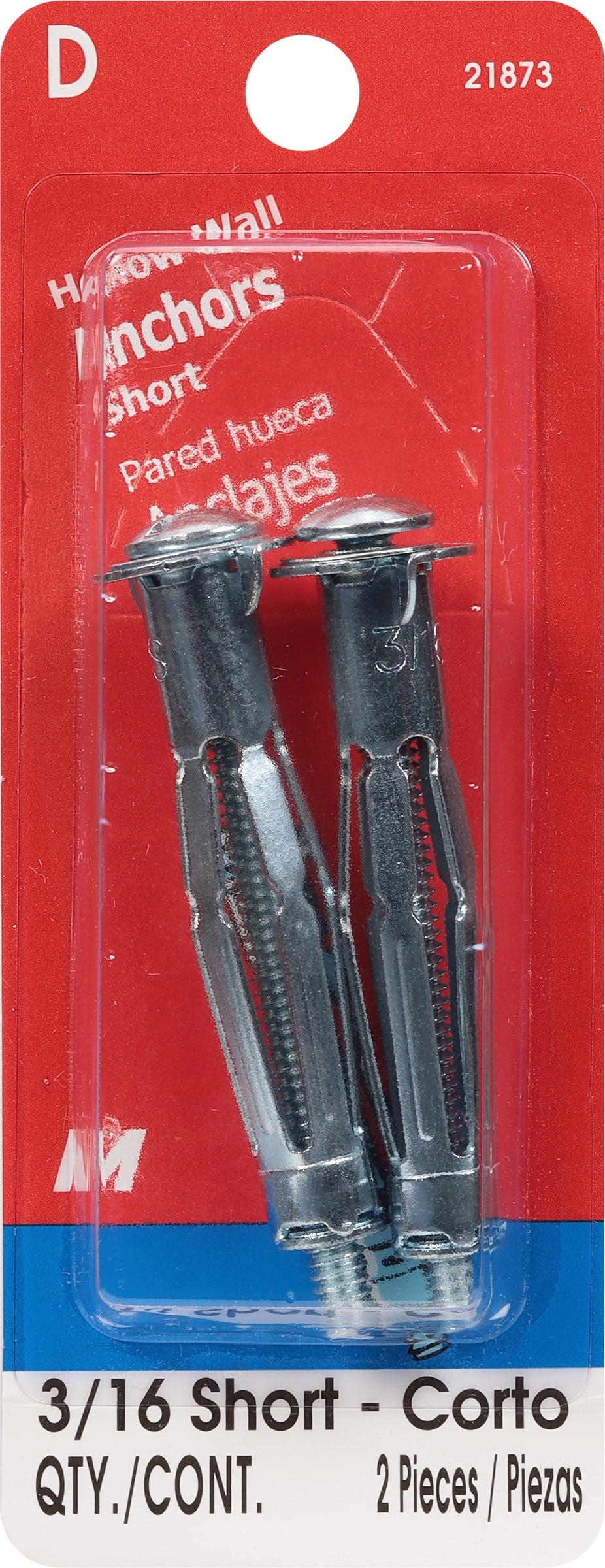 3/16"24 Zinc Plated Steel Coarse Thread Short Pan Head Hollow Wall