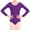 Purple, variant on Loopsun Girls Bodysuits, Child's Fashion Summer Solid Girls Tights Dance Soft Bodysuit Black 11-13 Years