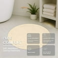 thumbnail image 4 of HOME WEAVERS Waterford Collection Cotton Round Bath Rug, 30" Round, Ivory, 4 of 9